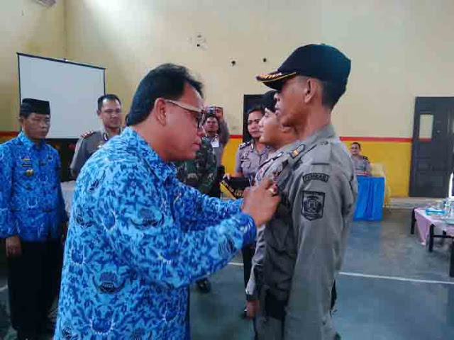 200 Sat Pol PP, Polisi, dan Tentara di Lampung Utara Ikuti Sispam