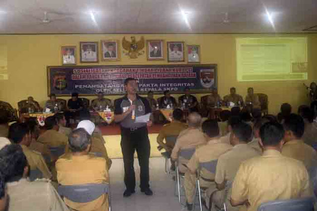 Polda Lampung Sosialisasikan Pencegahan Korupsi di Mesuji