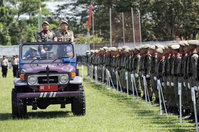 Gubernur Ridho Ficardo Jadi Irup HUT Sat Pol PP dan Linmas