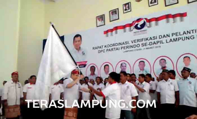 Hary Tanoesoedibjo Lantik 120 Pengurus DPC Partai Perindo Dapil II Lampung