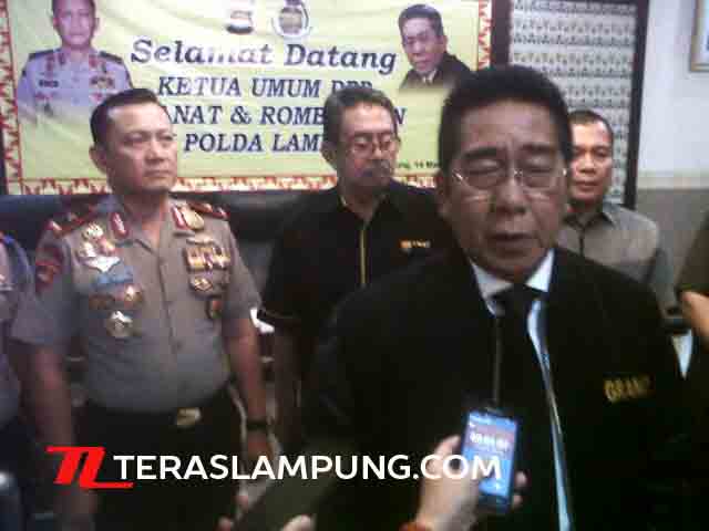 Ketua Granat Bahas Pemberantasan Narkoba Bersama Kapolda Lampung