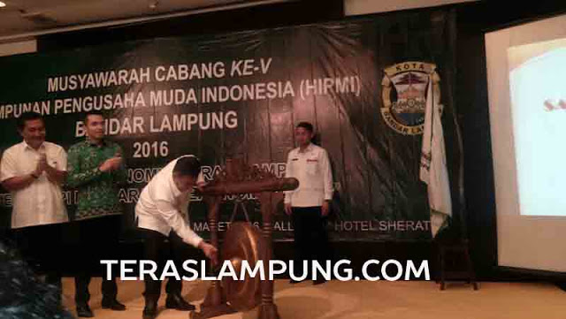 Wakil Walikota Yusuf Kohar Buka Musda V Hipmi Kota Bandarlampung