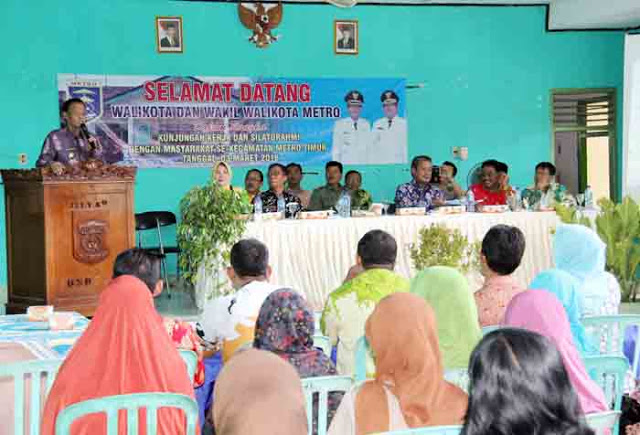 Ahmad Pairin dan Djohan Kunker di Kecamatan Metro Timur