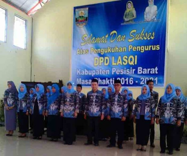 Pengurus DPD Lasqi Kabupaten Pesisir Barat Dikukuhkan