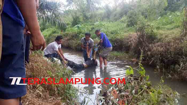 Mayat di Sungai Hanakau Lampung Utara Ternyata Warga Kelurahan Gapura