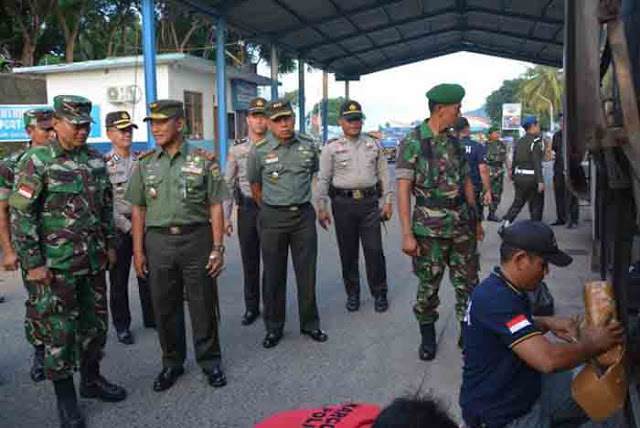 Pangdam II/Sriwijaya Tinjau Posko Imbangan KTT Luar Biasa OKI di Pelabuhan Bakauheni