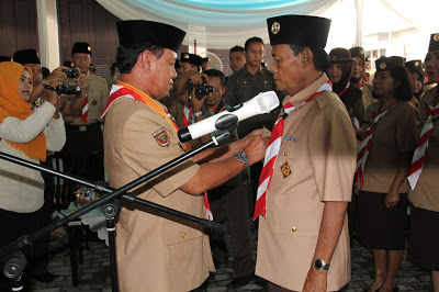 Walikota Metro Dilantik Menjadi Mabicab Gerakan Pramuka