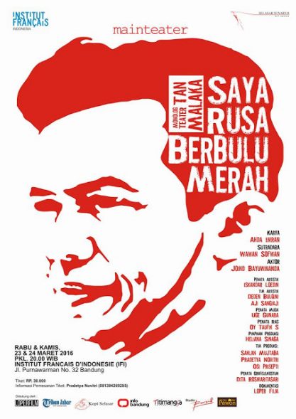 Dijamin Walikota Ridwan Kamil, “Monolog Tan Malaka: Saya Rusa Berbulu Merah” akan Tetap Digelar