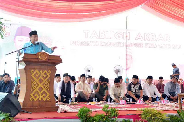 Bupati Agung Ilmu Mangkunegara dan Wakil Bupati Sri Widodo Hadiri Tablig Akbar Spesial di Islamic Center