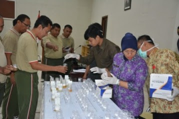 Perangi Narkoba, Korem 043 Gatam Gelar Tes Urine Dadakan