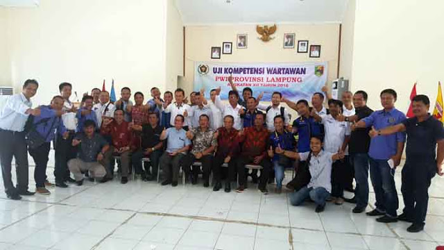 Wartawan Anggota PWI Lampung yang Kompeten Jadi 433 Orang