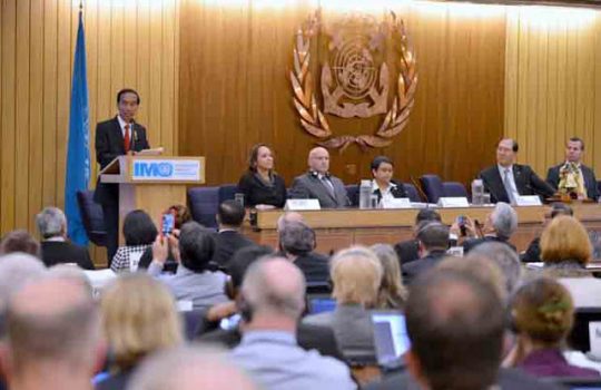 Pidato di Forum IMO, Presiden Jokowi Berkomitmen Jadikan Indonesia Poros Maritim Dunia