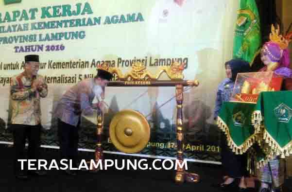 Menteri Agama Buka Raker Kanwil Kemenag Lampung