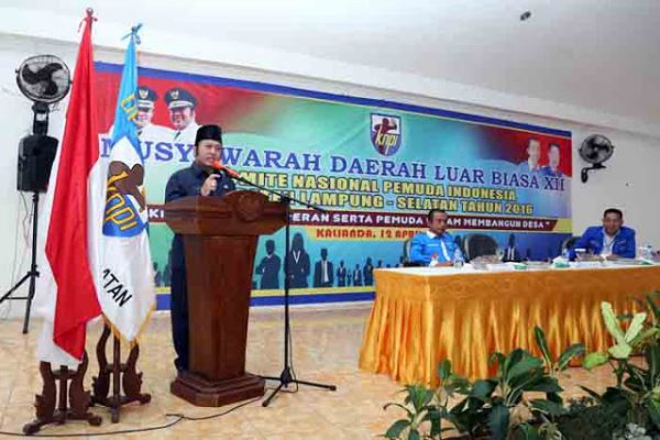 Dana Musdalub KNPI tak Dicairkan, Bupati Lamsel Kecewa Kinerja Dispora