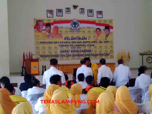 Ini Susunan Pengurus DPD II Partai Golkar Lampung Utara 2016-2021
