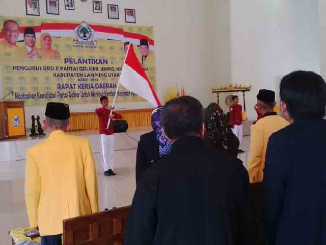 Pengurus DPD II Partai Golkar Lampung Utara 2016-2021 Dilantik