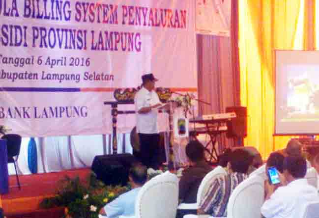 Wagub Bachtiar Basri Luncurkan Uji Coba Sistem Penyaluran Pupuk Subsidi di Lampung Selatan