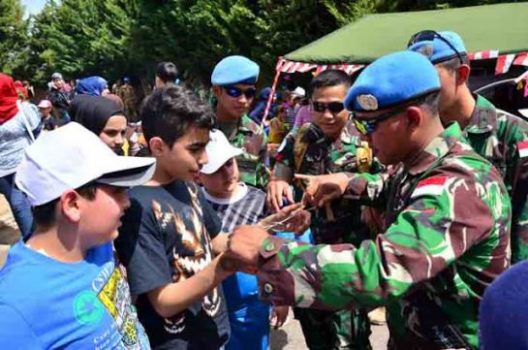 Satgas Indobatt di Lebanon Meriahkan Children Spring Festival