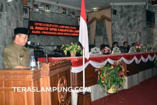 Bupati Lampung Utara Berharap Dewan Segera Sempurnakan Dua Raperda