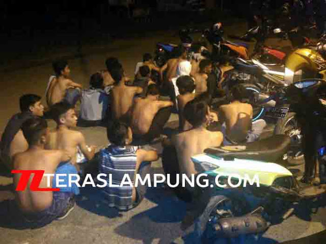 “Sweeping” Balap Liar di PKOR Way Halim, Polisi Amankan 32 Remaja dan 24 Sepeda Motor