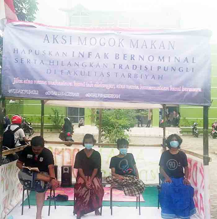 Mogok Makan Aktivis UKM SBI IAIN Raden Intan Berlanjut