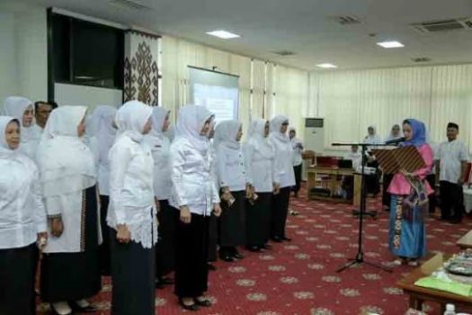 Aprilani Yustin Kukuhkan Agen Penggerak PAUD Lampung