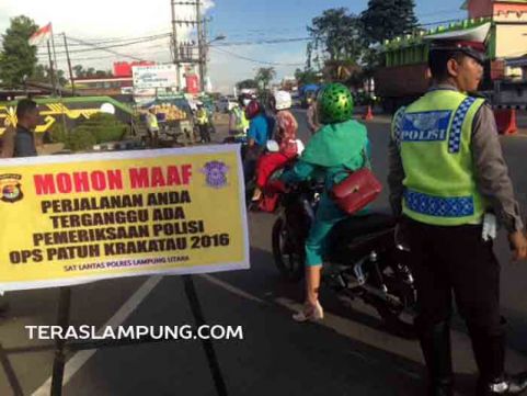 Operasi Patuh di Lampura: 89 Pengendara Ditilang, 13 Sepeda Motor Ditahan