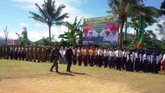 Kasrem Garuda Hitam Hadiri Pembukaan TMMD di Lampung Barat