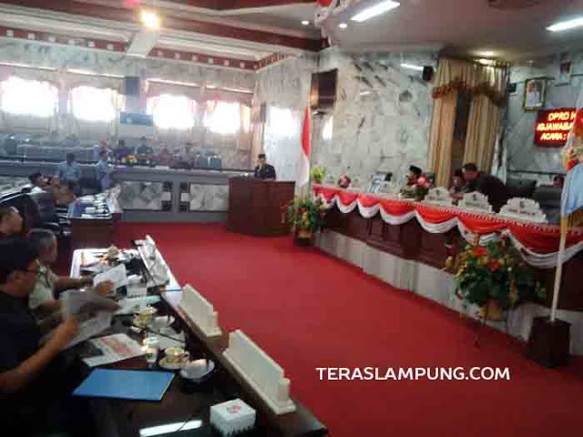 Lagi, DPRD Lampung Utara Gelar Rapat Paripurna Pandangan Fraksi tentang LKPj Kepala Daerah