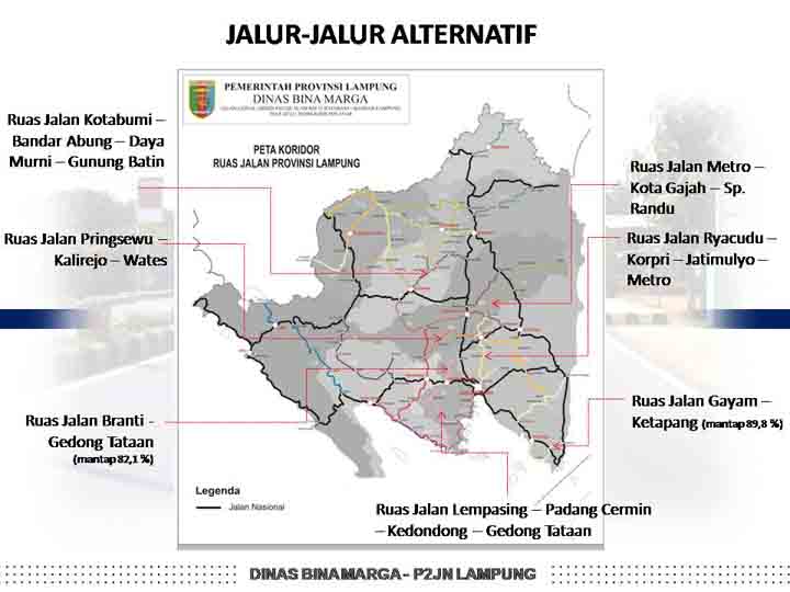 Ini Jalur Alternatif di Lampung yang Bisa Dilalui Pemudik