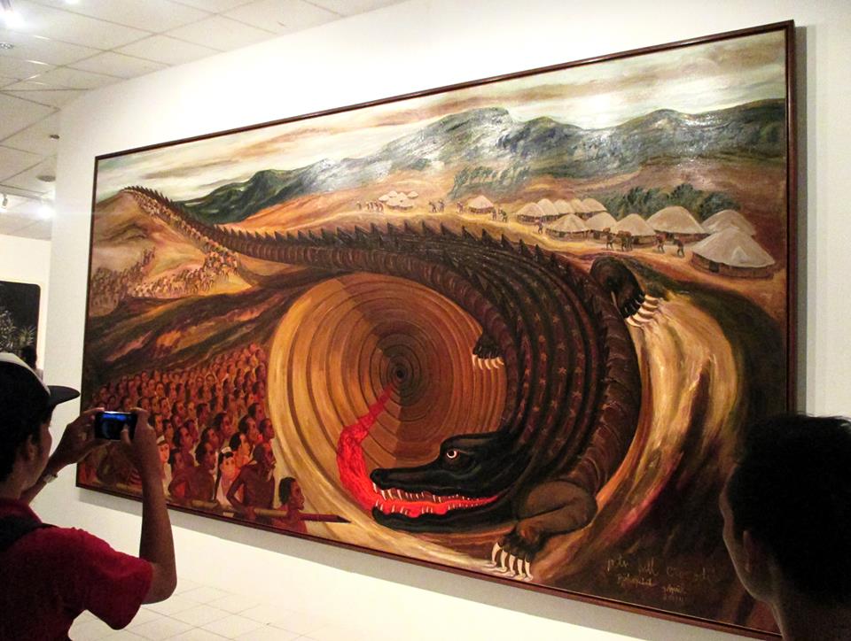 Lukisan “Go To Hell Crocodile” Karya Djoko Pekik