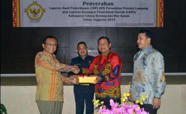 Pemkab Tulangbawang Peroleh Opini WTP dari BPK RI