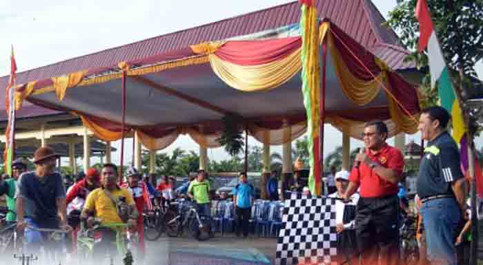 HUT ke-19 Tulangbawang, Pawai Sepeda Festival Megou Pak Meriah