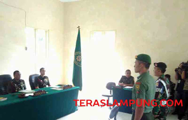 Jadi Tersangka Pembunuhan Karyawan Universitas Malahayati, Oknum TNI AD Jalani Sidang Militer