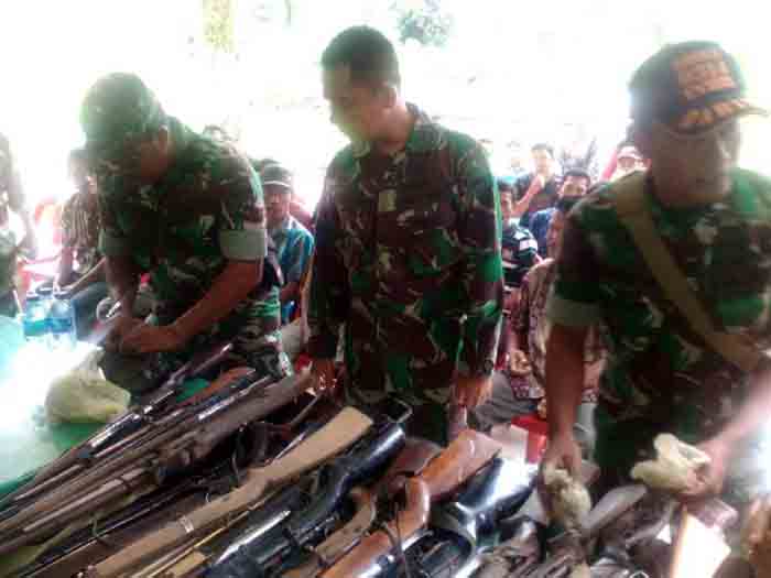 Korem 031/Wirabima terima 33 Pucuk Senjata Api Rakitan