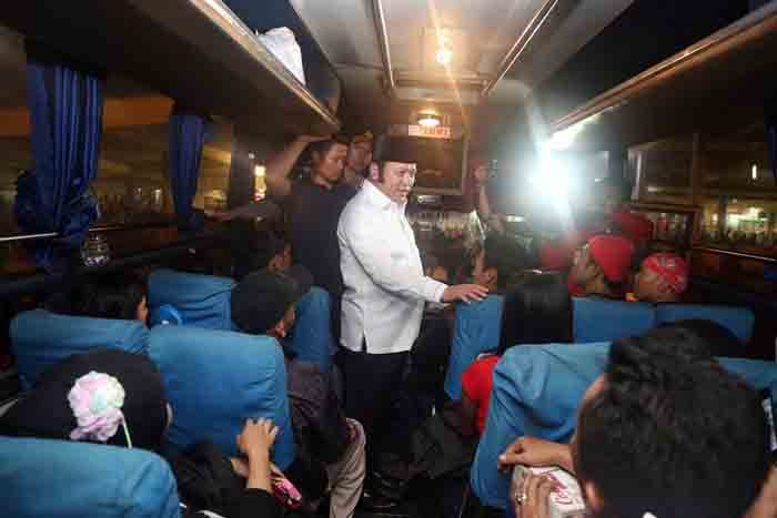 Tinjau Angkutan Pemudik di Bakauheni, Bupati Zainudin Hasan Minta Awak Bus tidak Naikkan Tarif Sesukanya Sendiri