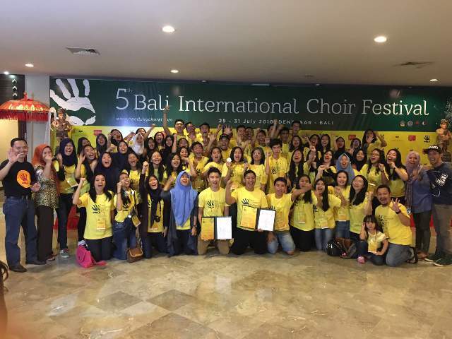 Bivok Smanda Raih Emas dan Perak di “5Th Bali International Choir FestivaI”