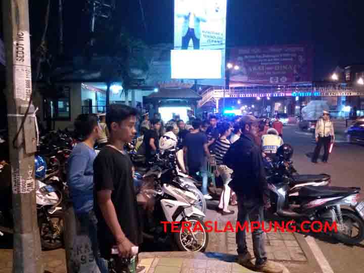 Razia Malam, Polresta Bandarlampung Tindak 105 Pengendara Motor
