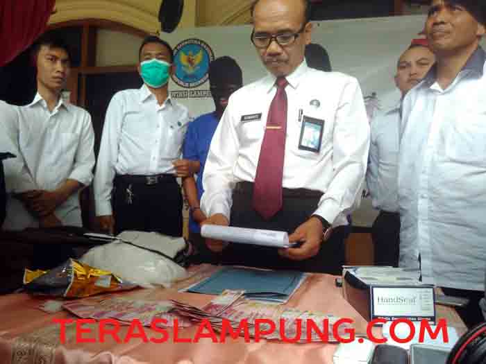 Pembawa 1 Kg Sabu-Sabu Ini Diintai BNN Lampung Sejak di Medan