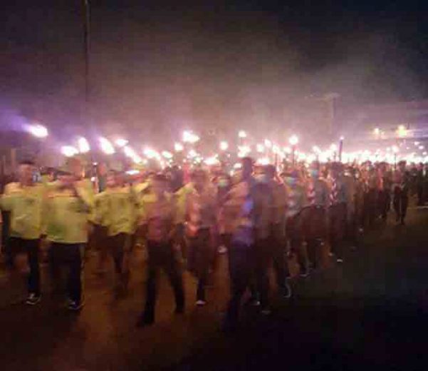 Usai Pawai Obor, tak Satu pun Pejabat Lampura Sambut Peserta