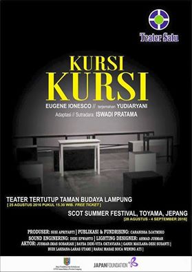 Persiapan ke Jepang, Sore Ini Teater Satu Pentaskan “Kursi-Kursi” di TBL