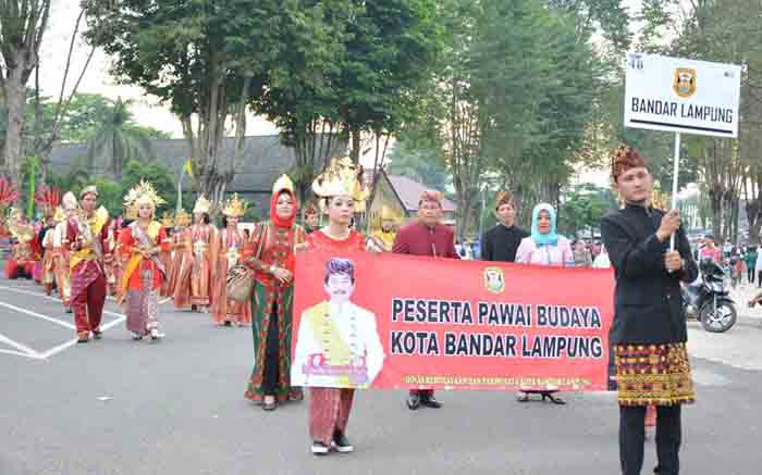 Munas Apeksi di Jambi, Tim Bandarlampung di Pawai Budaya Disambut Antusias
