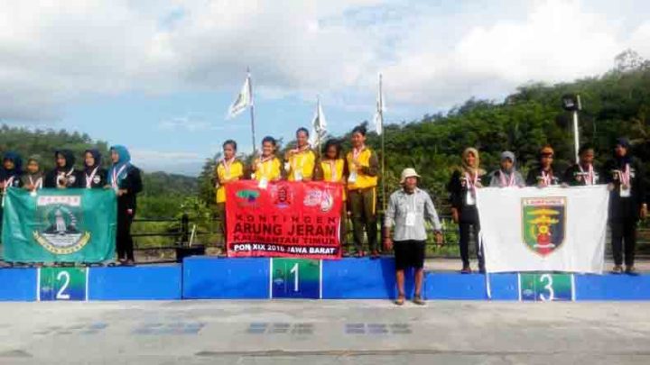 Kontingen Arung Jeram Lampung Raih Perunggu pada Eksibisi PON XIX Jabar