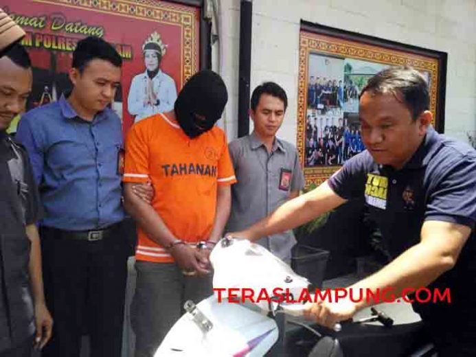 Tersangka Curanmor asal Lamtim Dibekuk Tekab 308 Polresta Bandarlampung