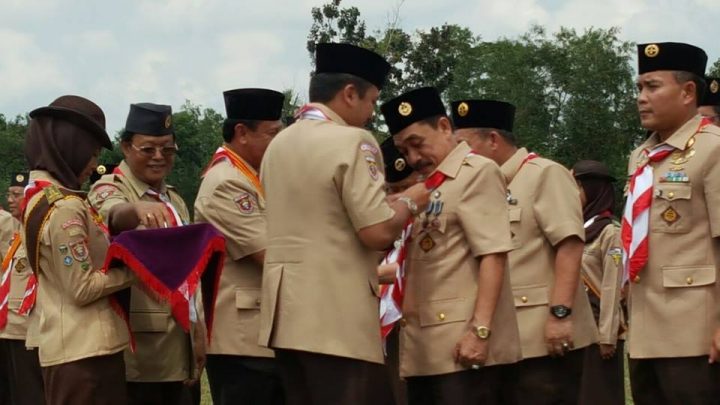 Peringatan HUT Pramuka, Sejumlah Pejabat di Lampung Terima Penghargaan