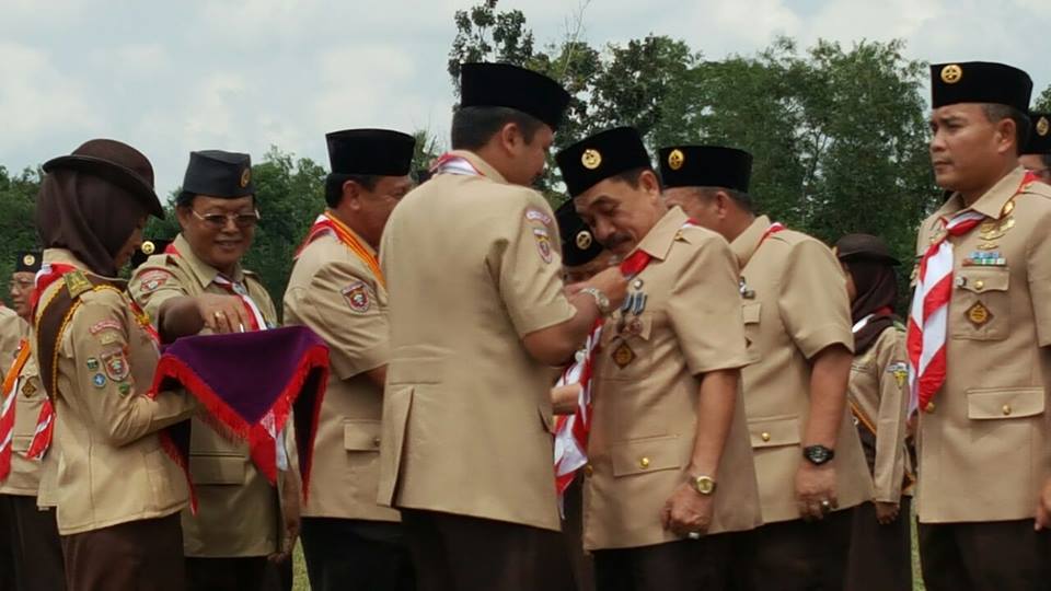 Peringatan HUT Pramuka, Sejumlah Pejabat di Lampung Terima Penghargaan