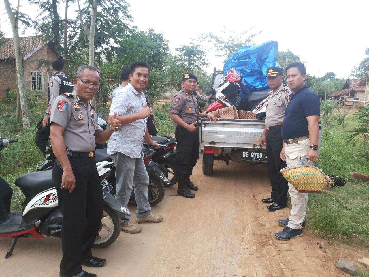 Sembilan Sepeda Motor Disita dari Arena Sabung Ayam di Desa Talang Makmur