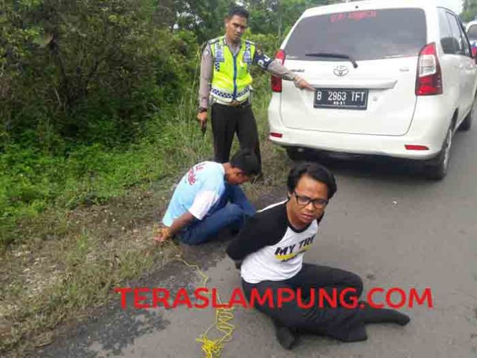 Dua Terduga Pelaku Pembunuhan di Depok Dibekuk di Jalintim Lampung Timur