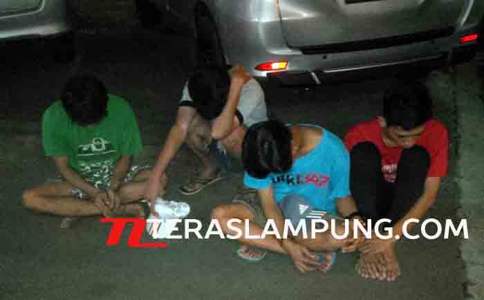 Pungli di Jembatan Beton Lama Telukbetung Barat, Empat Remaja Dibekuk Polisi