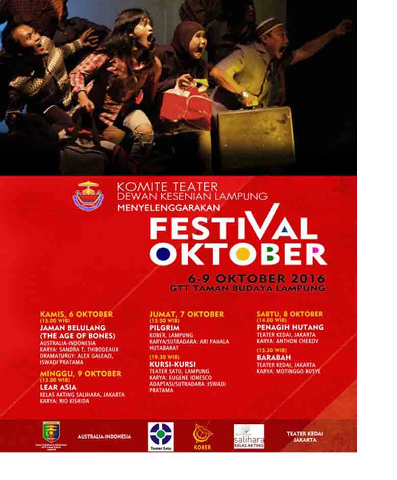 Komite Teater Dewan Kesenian Lampung Taja Festival Oktober